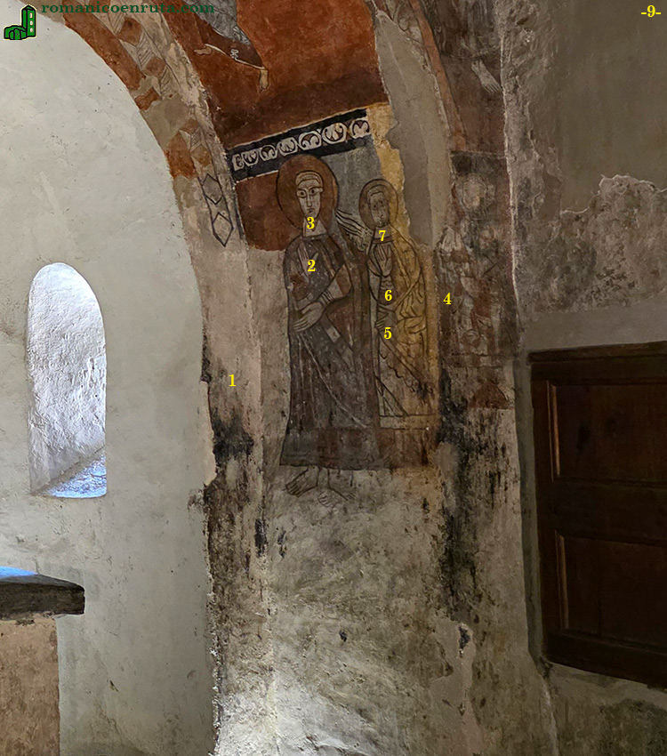 ARCO TRIUNFAL. PINTURAS MURALES DEL LADO DERECHO.