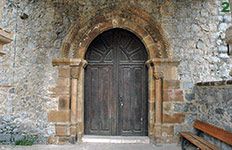 OJEDO: PORTADA DE LA CAPILLA DE SAN SEBASTI&Aacute;N.