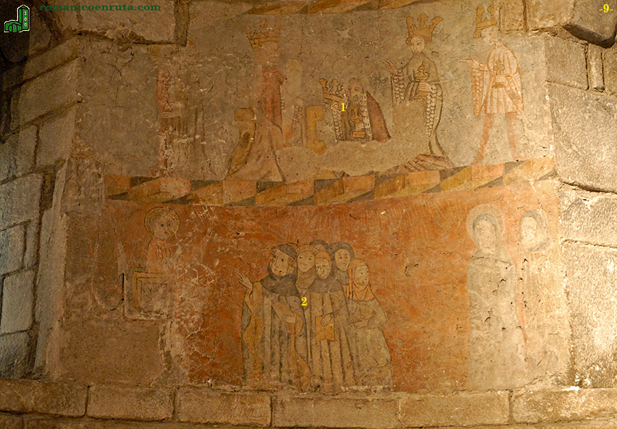 PINTURAS MURALES DEL ÁBSIDE CENTRAL.